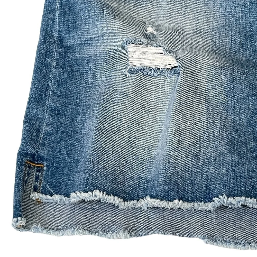 Flying Monkey Denim Skirt with Frayed Hem Size Waist 25 / 0